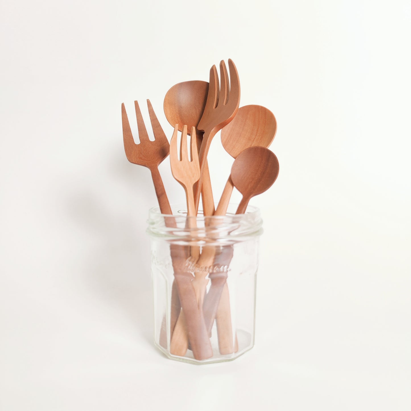 DESSERT SET | NATURAL WOOD CUTLERY