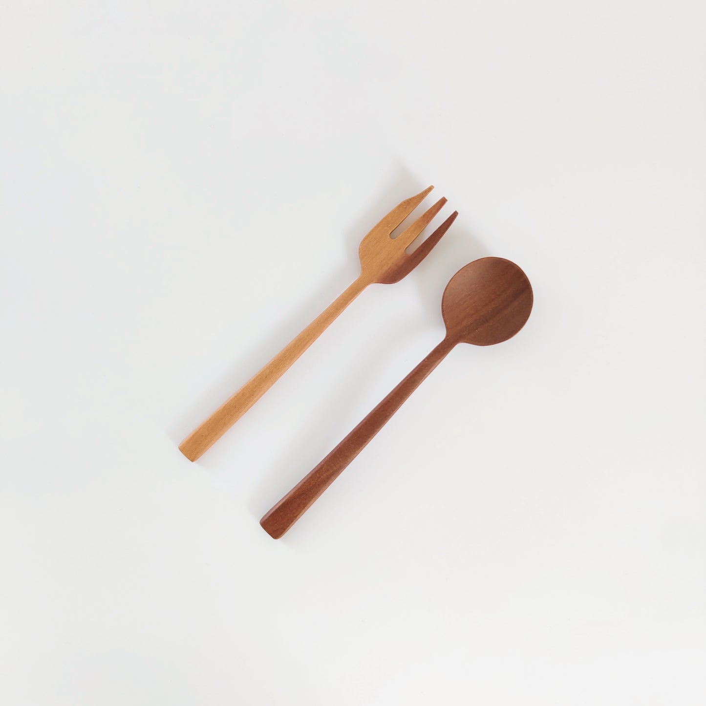 DESSERT SET | NATURAL WOOD CUTLERY