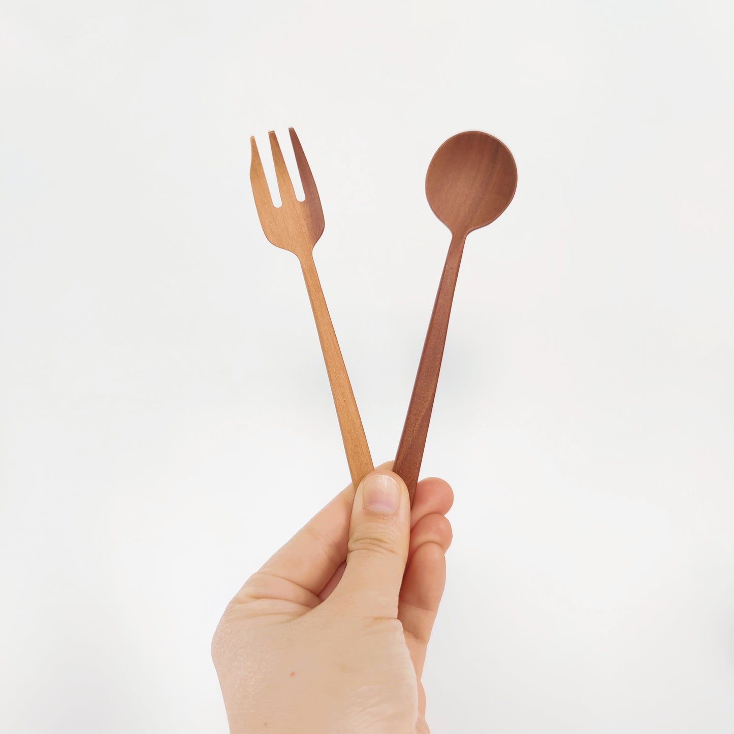 DESSERT SET | NATURAL WOOD CUTLERY