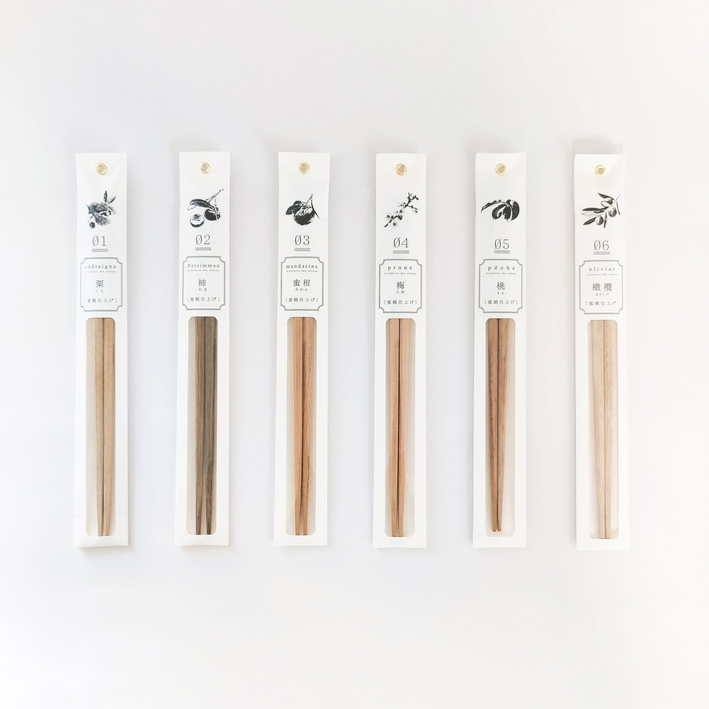 TETOCA FRUIT WOOD CHOPSTICKS