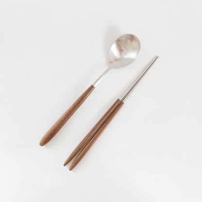 KOREAN SPOON + CHOPSTICKS | MAPLE CUTLERY